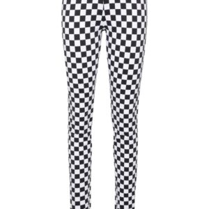 Moschino  checkerboard-print flared trousers
