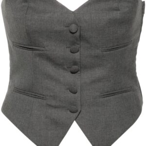 Moschino strapless sweetheart-neck vest