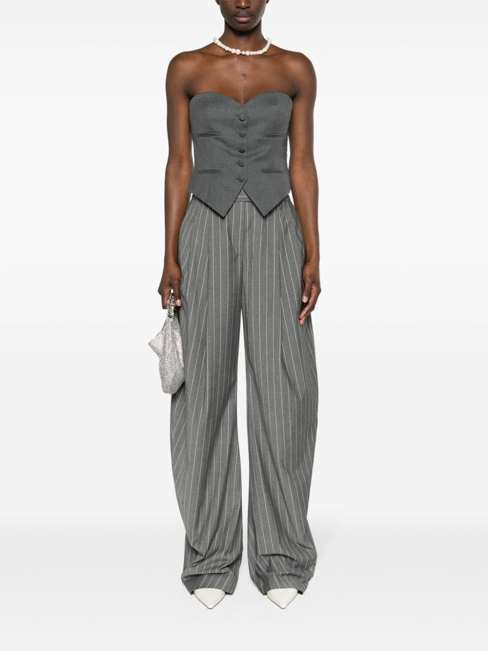 Moschino strapless sweetheart-neck vest - Image 2