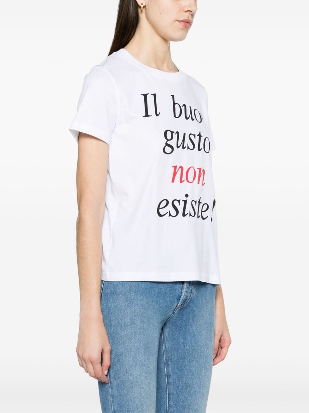 Moschino slogan-print organic-cotton T-shirt - Image 3