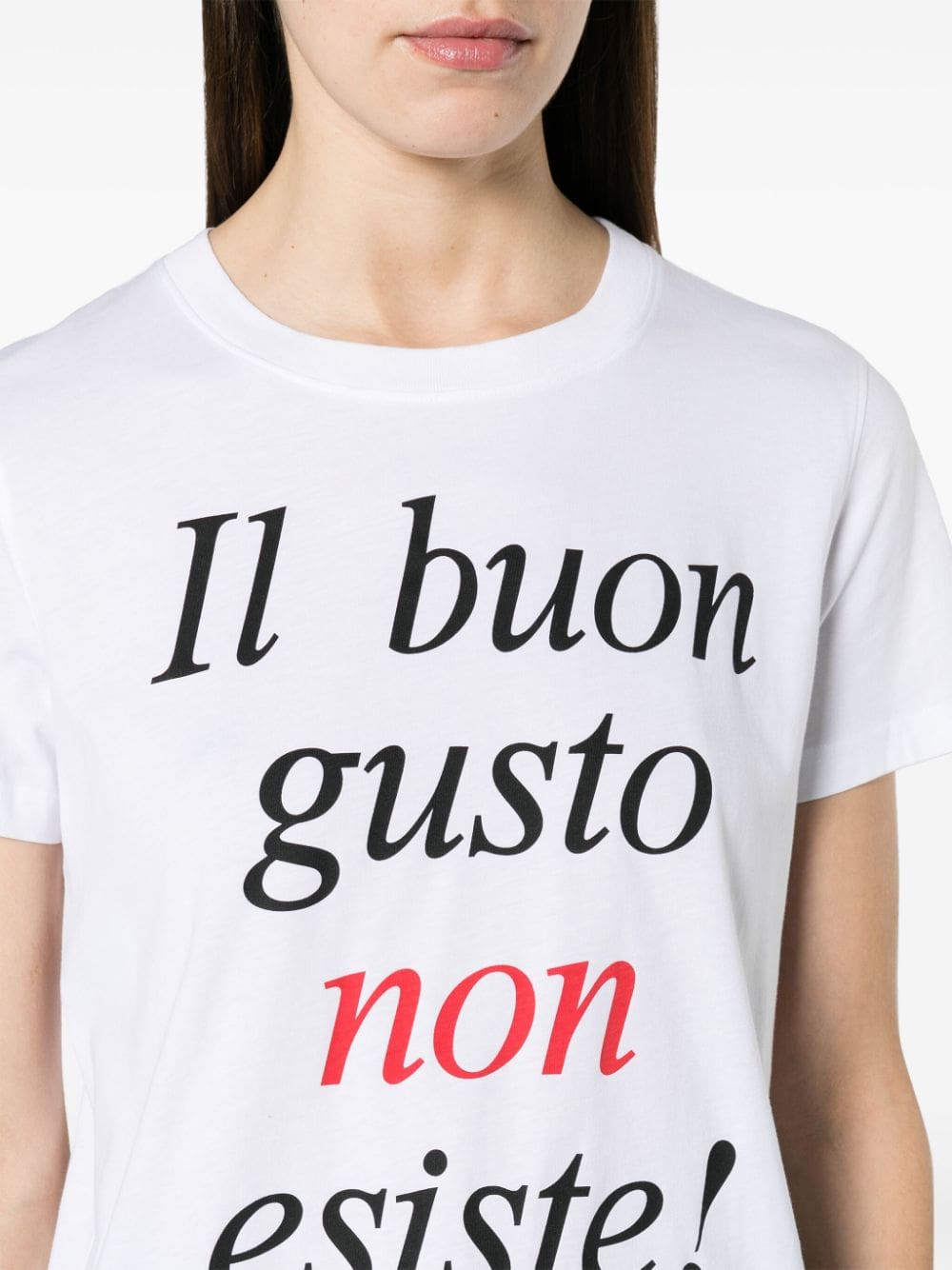 Moschino slogan-print organic-cotton T-shirt - Image 5