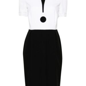 Moschino exclamation point mid-length dress
