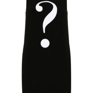 Moschino question mark-patch minidress