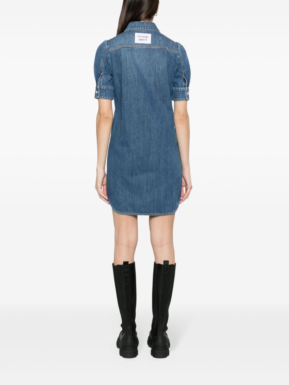 Moschino spread-collar denim minidress - Image 4