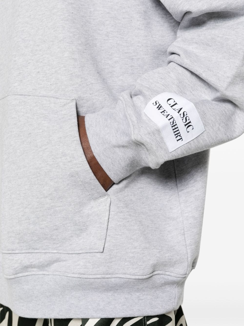 Moschino slogan-patch cotton hoodie - Image 5