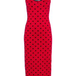 Moschino polka-dot knitted dress