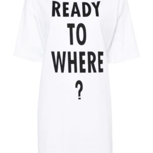 Moschino text-print cotton minidress