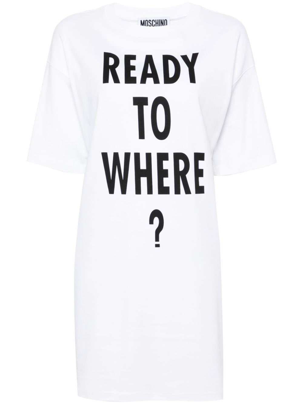 Moschino text-print cotton minidress