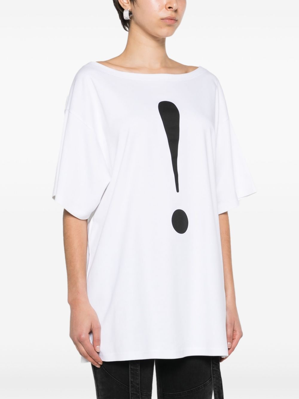 Moschino exclamation mark-print cotton T-shirt - Image 3