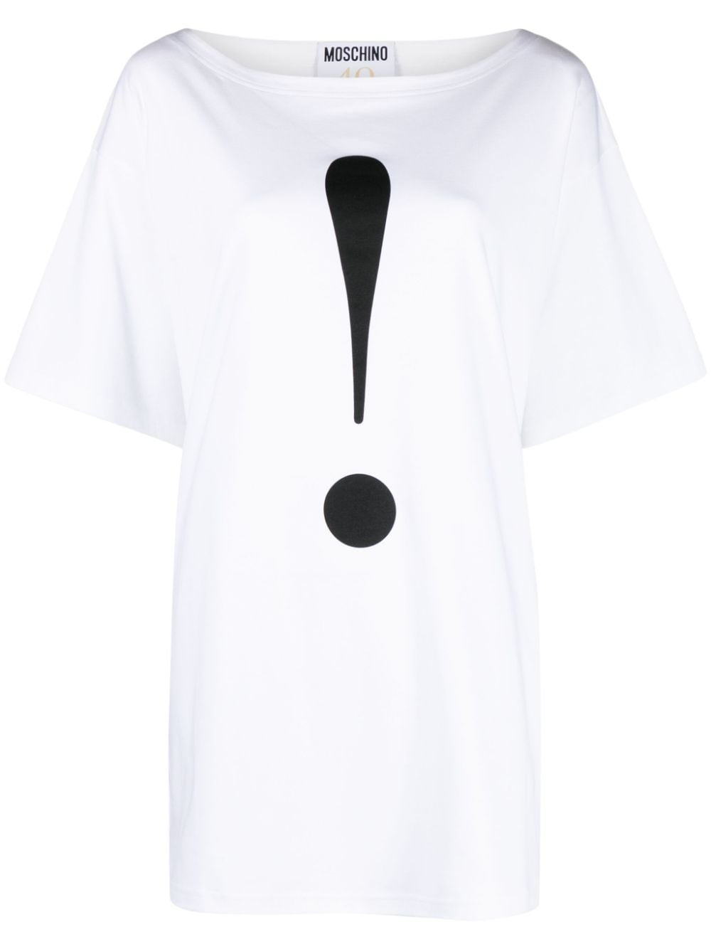 Moschino exclamation mark-print cotton T-shirt