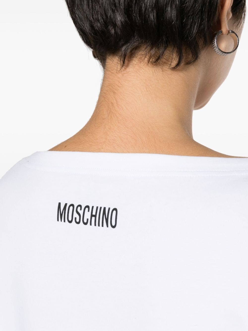 Moschino exclamation mark-print cotton T-shirt - Image 5