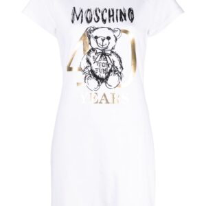 Moschino Teddy Bear-motif cotton T-shirt dress