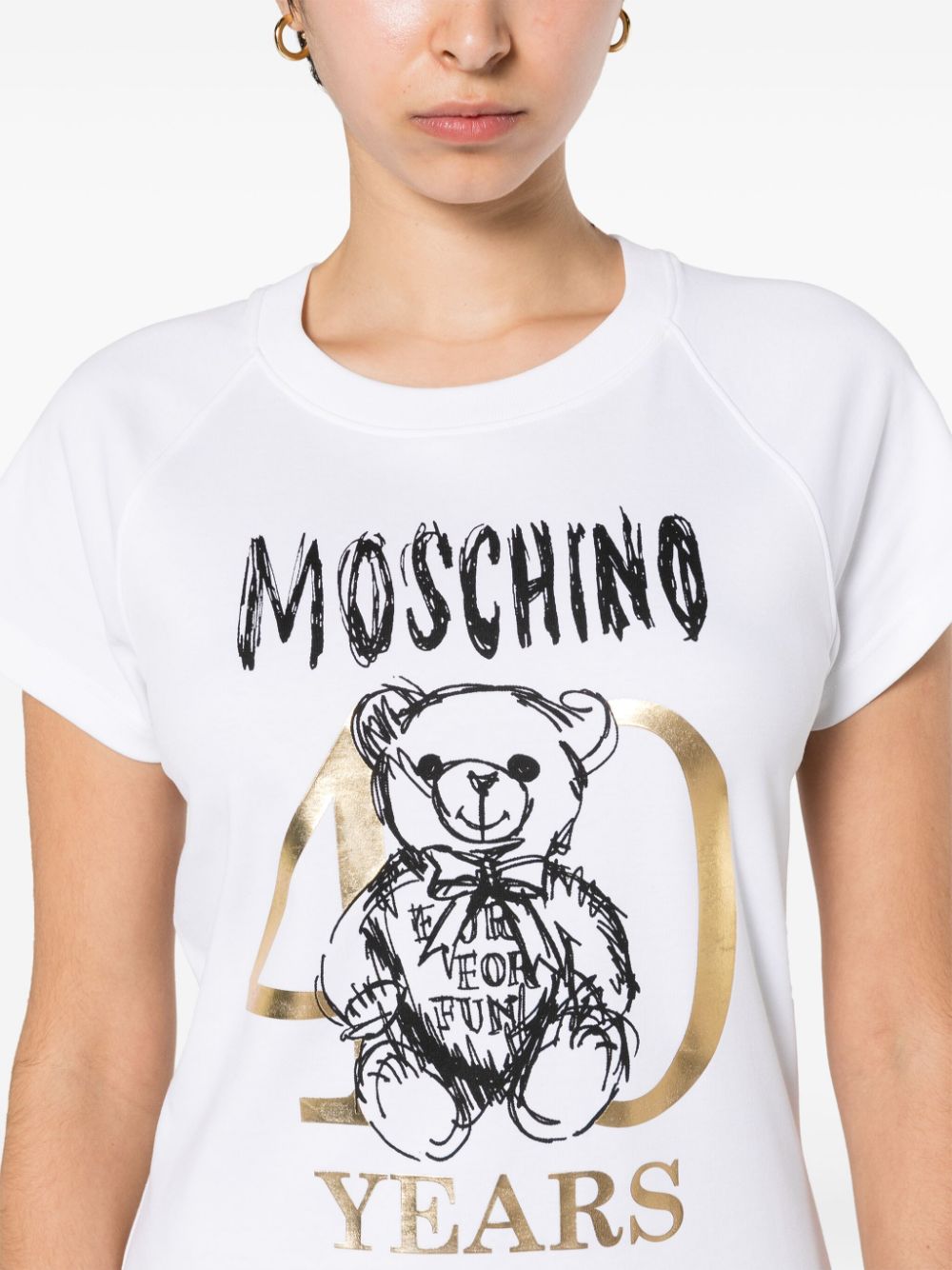 Moschino Teddy Bear-motif cotton T-shirt dress - Image 5