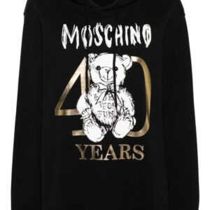 Moschino Teddy Bear-print cotton hoodie