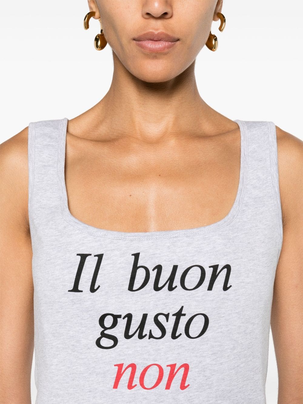 Moschino slogan-print corset top - Image 5