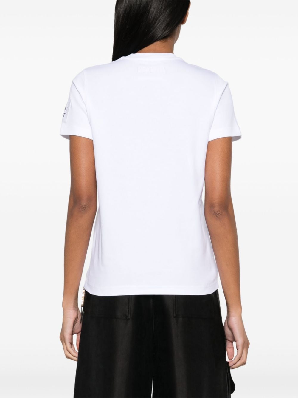 Moschino logo-embroidered cotton T-shirt - Image 4