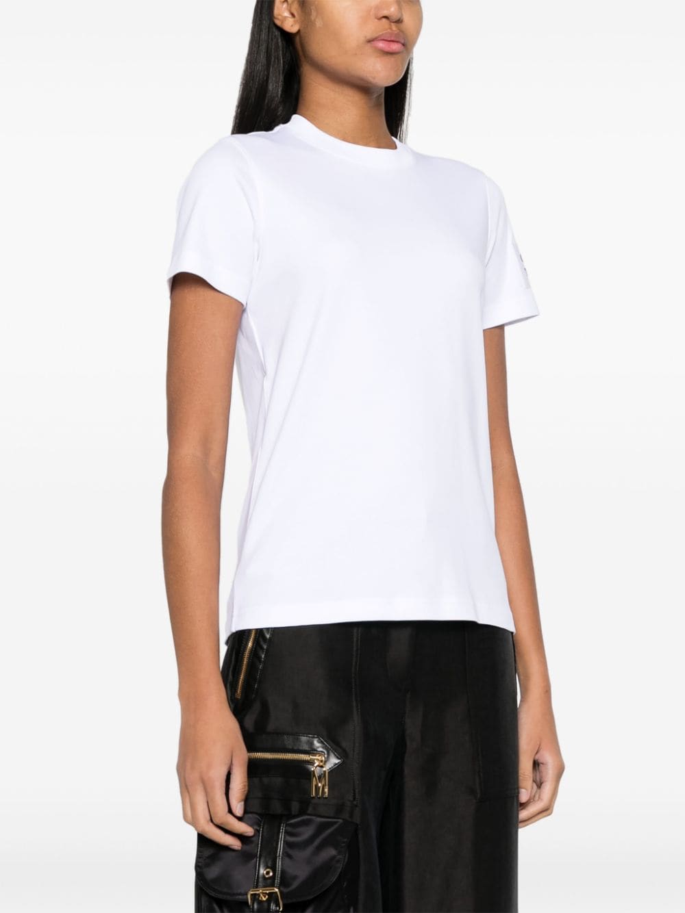 Moschino logo-embroidered cotton T-shirt - Image 3