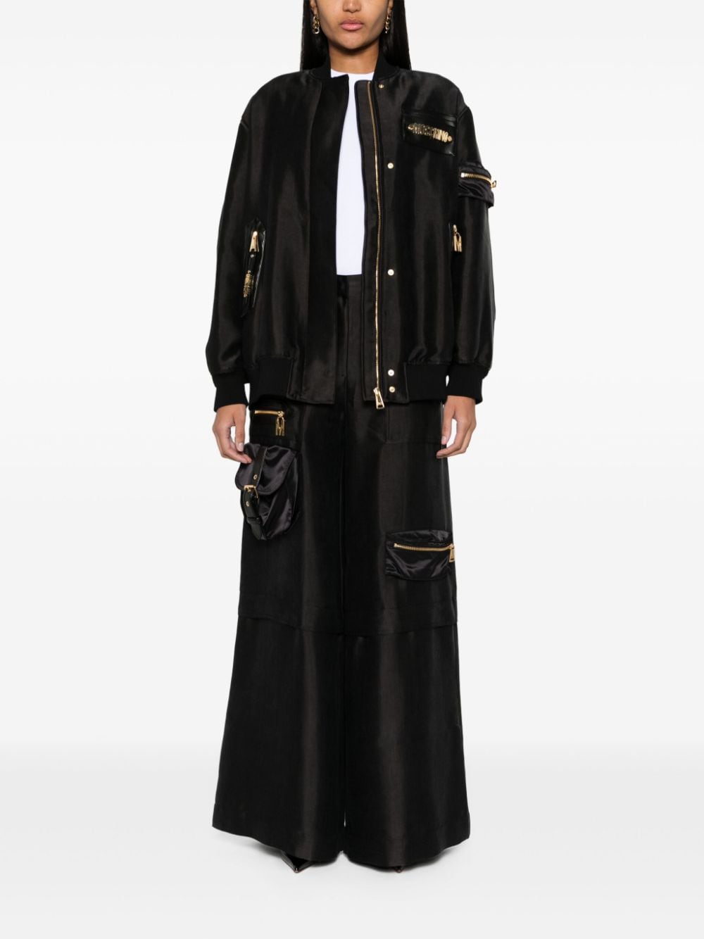 Moschino logo-embroidered cotton T-shirt - Image 2