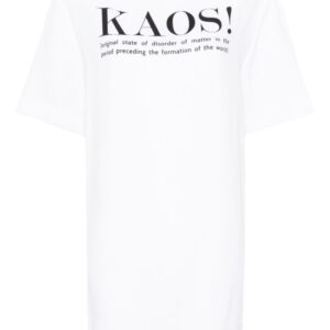 Moschino text-print crepe minidress