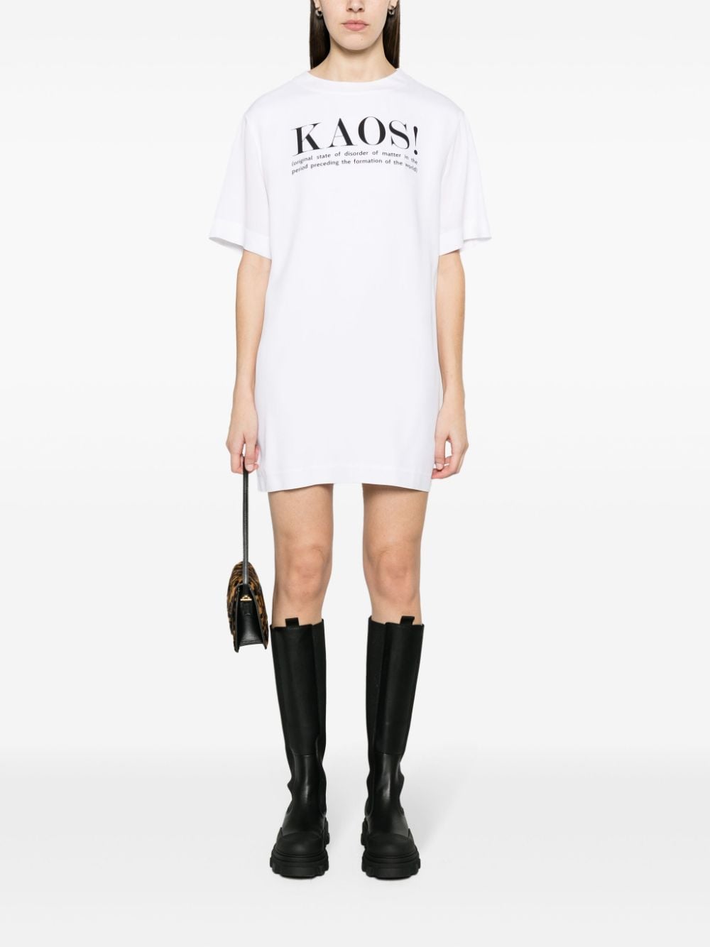 Moschino text-print crepe minidress - Image 5