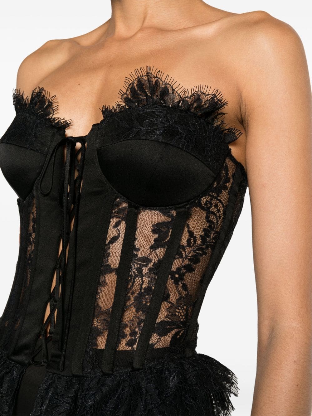 Moschino floral-lace corset blouse - Image 5