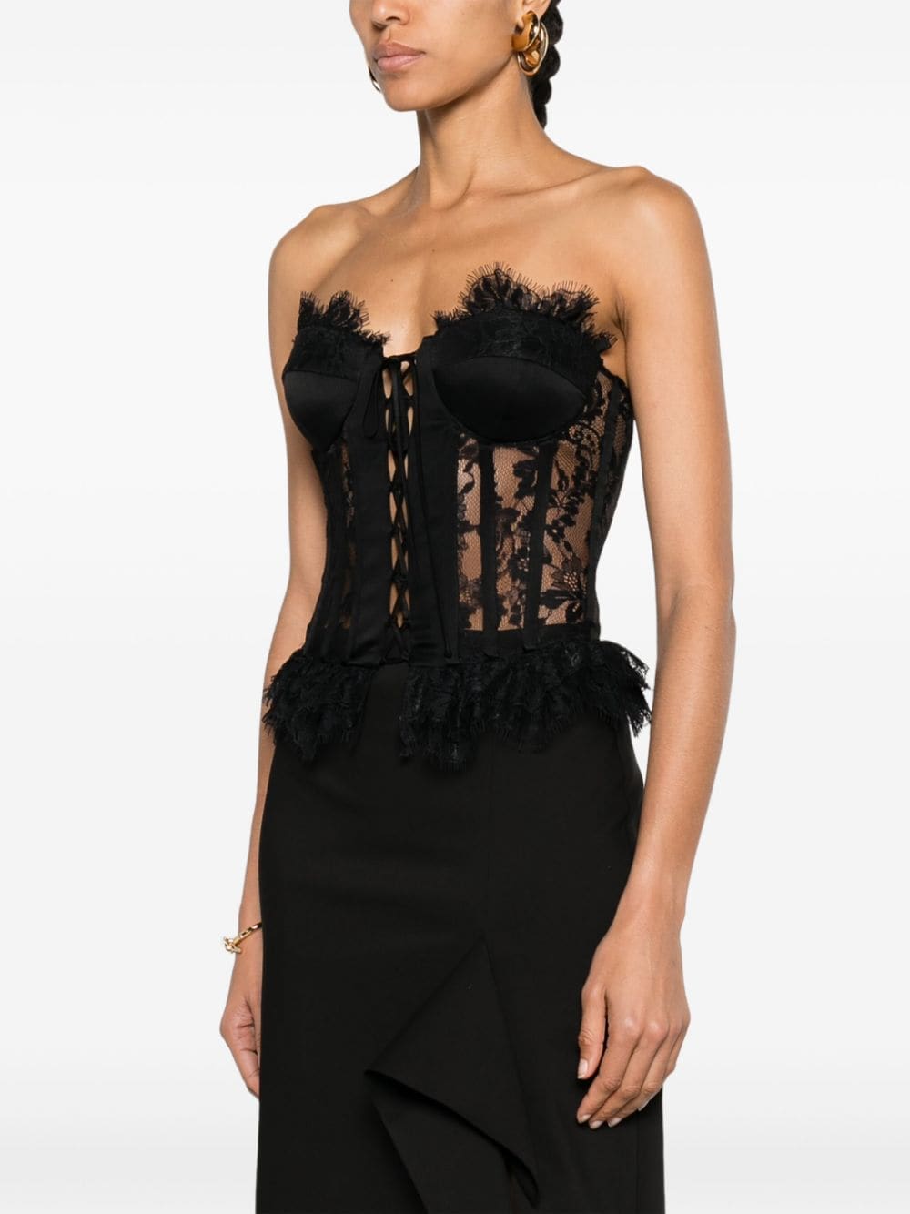 Moschino floral-lace corset blouse - Image 3