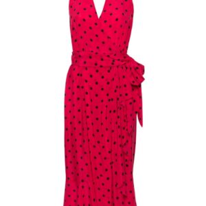 Moschino polka dot-print silk dress