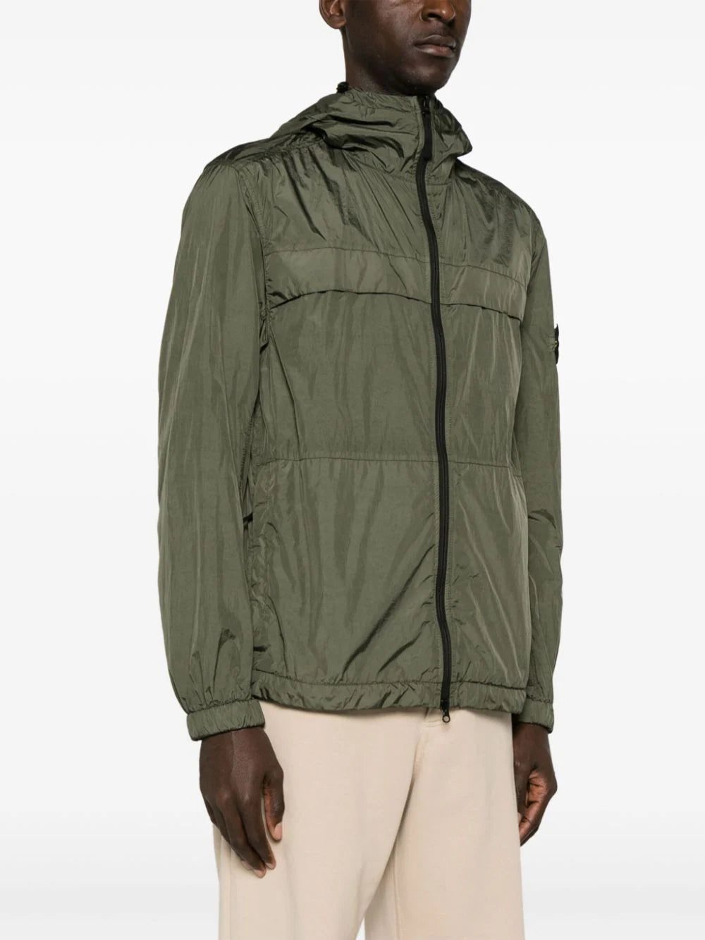 Stone Island Compass-badge hooded windbreaker jacket - Image 3
