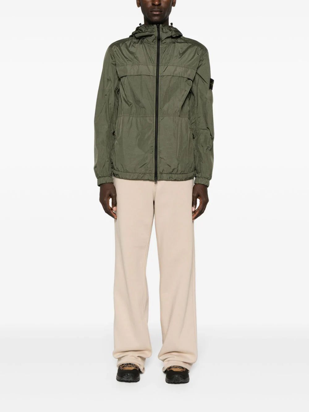 Stone Island Compass-badge hooded windbreaker jacket - Image 2