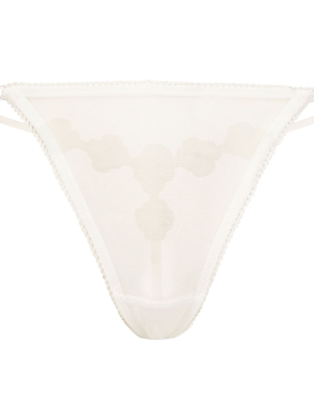 Kiki de Montparnasse Chouchou floral-appliqué thong - Image 2