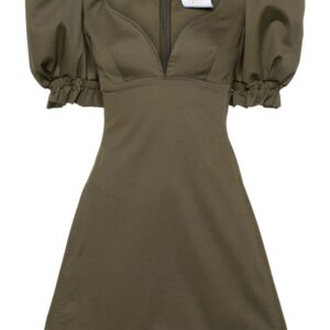 Moschino puff-sleeve cotton minidress