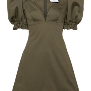Moschino puff-sleeve cotton minidress