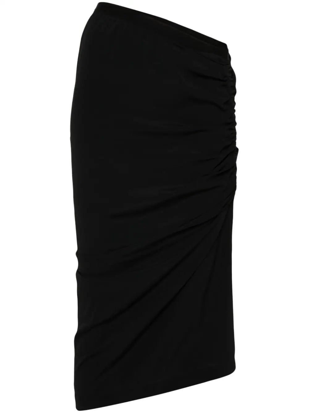 Rick Owens Shrimp asymmetric crepe skirt
