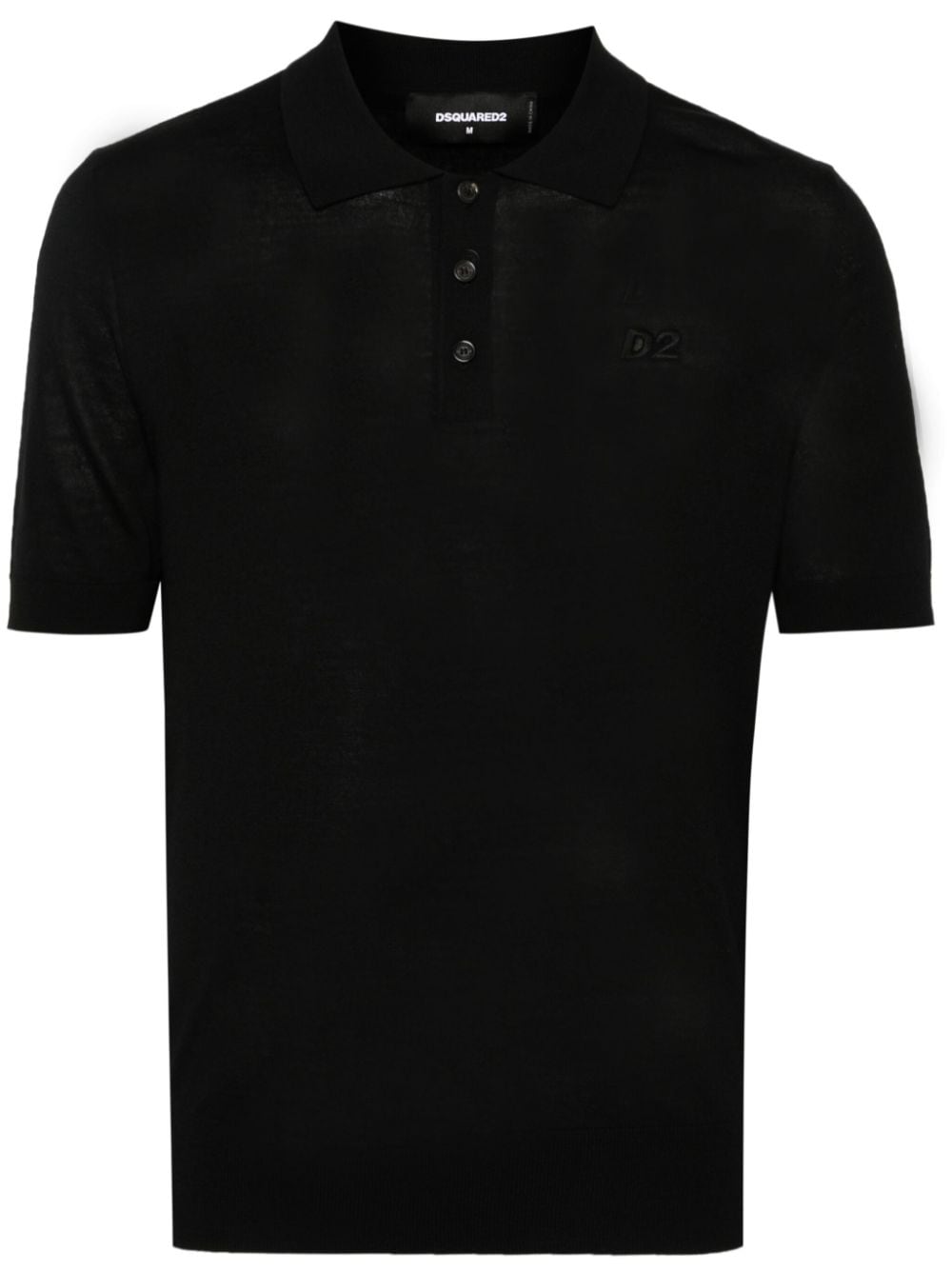 Dsquared2 embroidered-logo ribbed polo shirt
