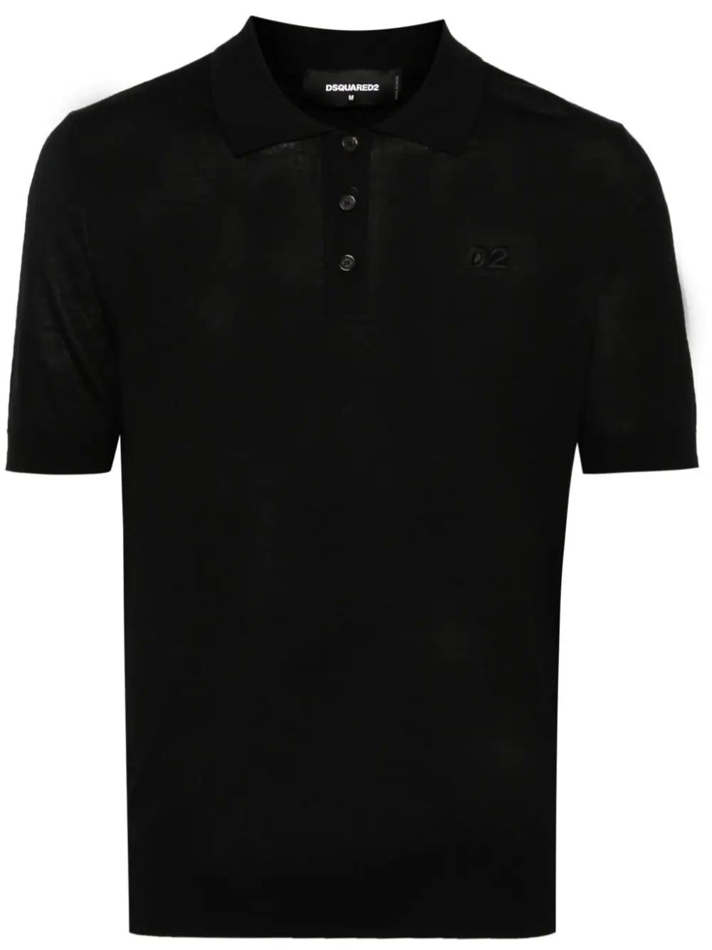 Dsquared2 embroidered-logo ribbed polo shirt