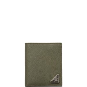 Balenciaga logo-print leather wallet