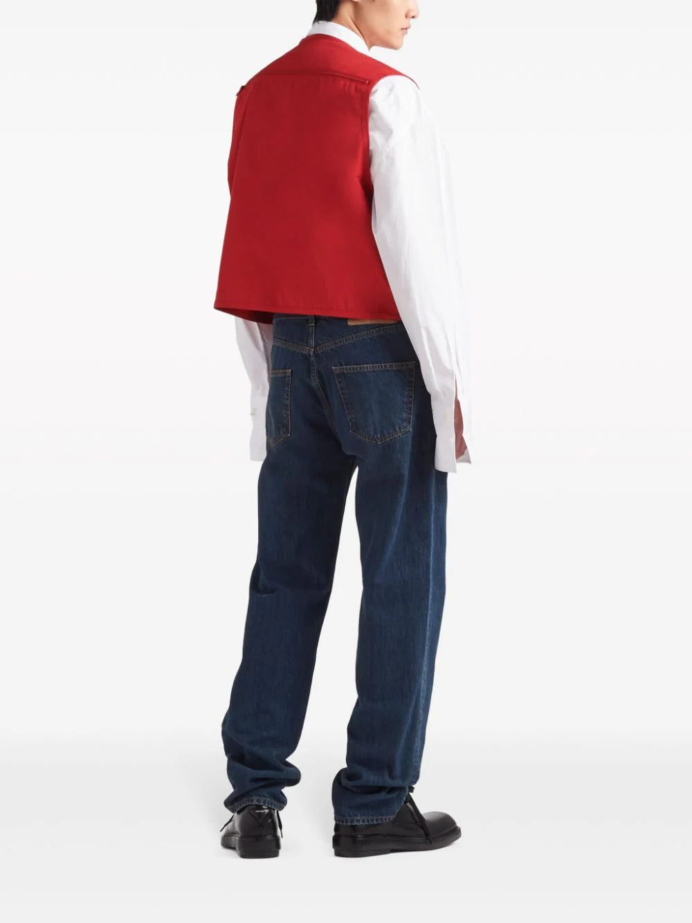 Prada multi-pocket cotton gilet - Image 3