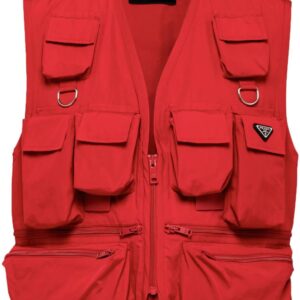 Prada  multi-pocket cotton gilet