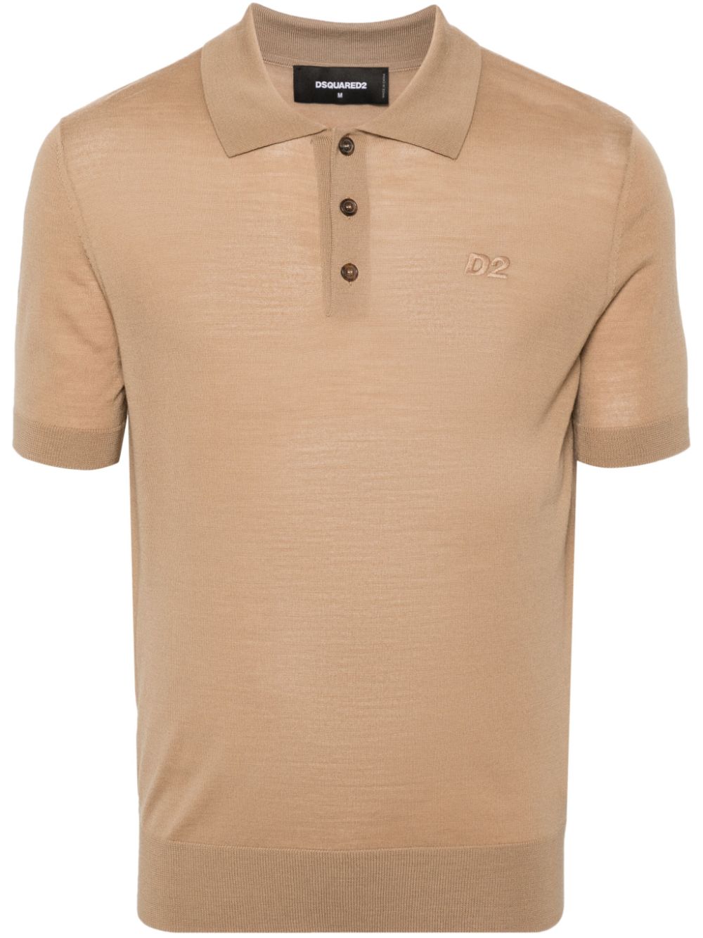 Dsquared2 embroidered-logo ribbed polo shirt