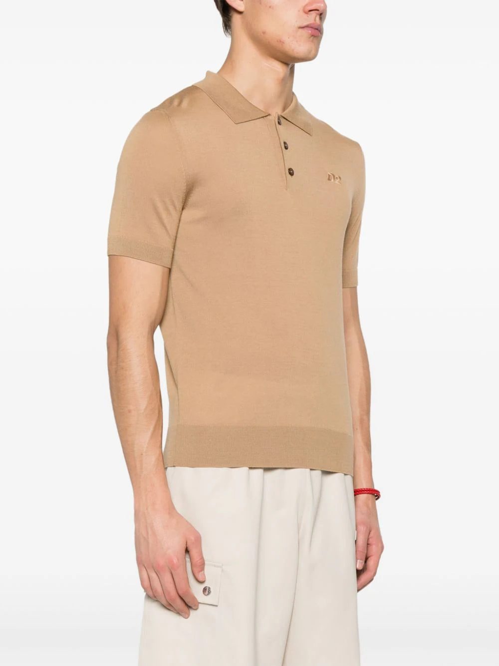 Dsquared2 embroidered-logo ribbed polo shirt - Image 3