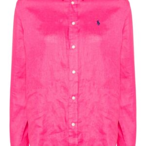 Polo Ralph Lauren  Polo Pony-embroidered linen shirt