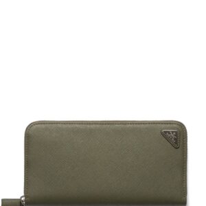 Prada logo-plaque Saffiano leather wallet