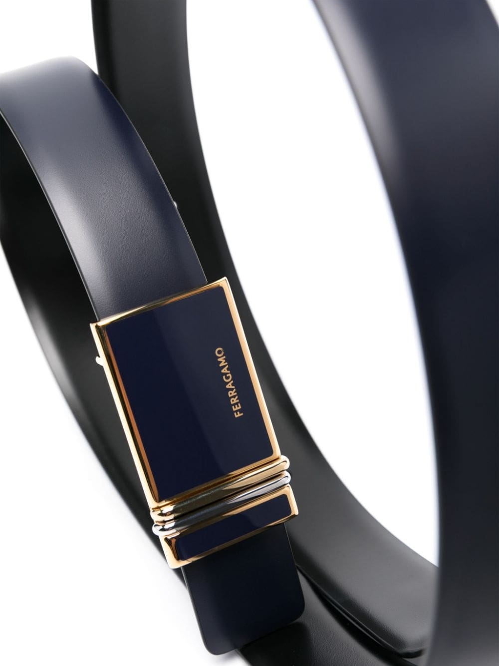 Louis Vuitton logo-engraved leather belt - Image 2