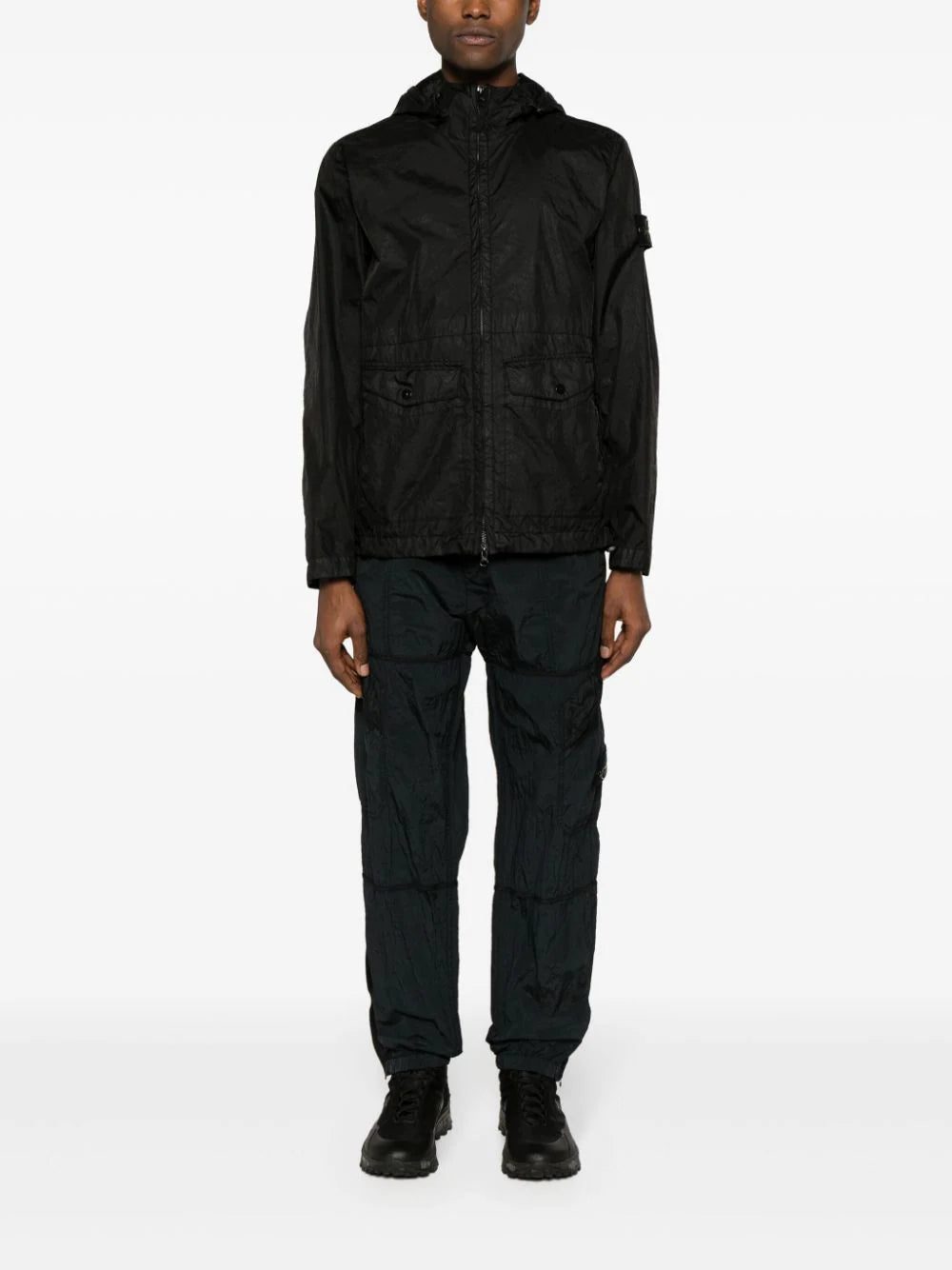 Stone Island Membrana 3L TC hooded windbreaker jacket - Image 2