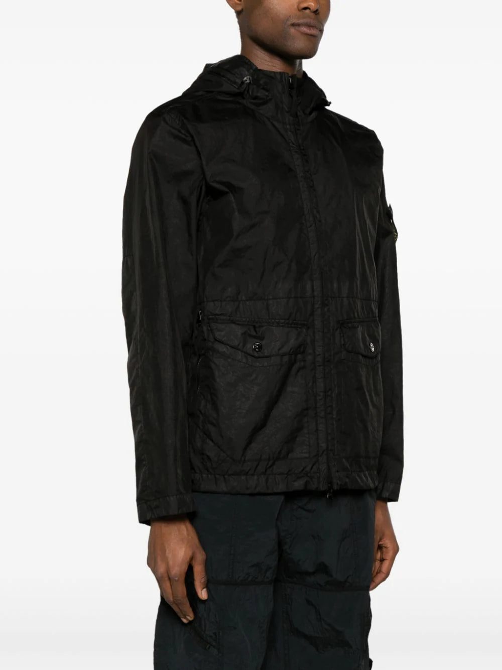 Stone Island Membrana 3L TC hooded windbreaker jacket - Image 3