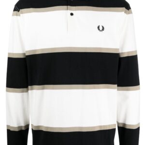 Fred Perry striped cotton polo shirt