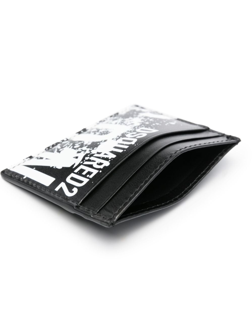 DSQUARED2 logo-print leather cardholder - Image 2