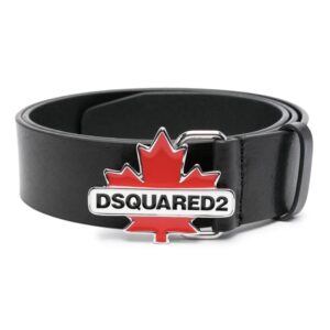 Louis Vuitton logo-plaque calf leather belt