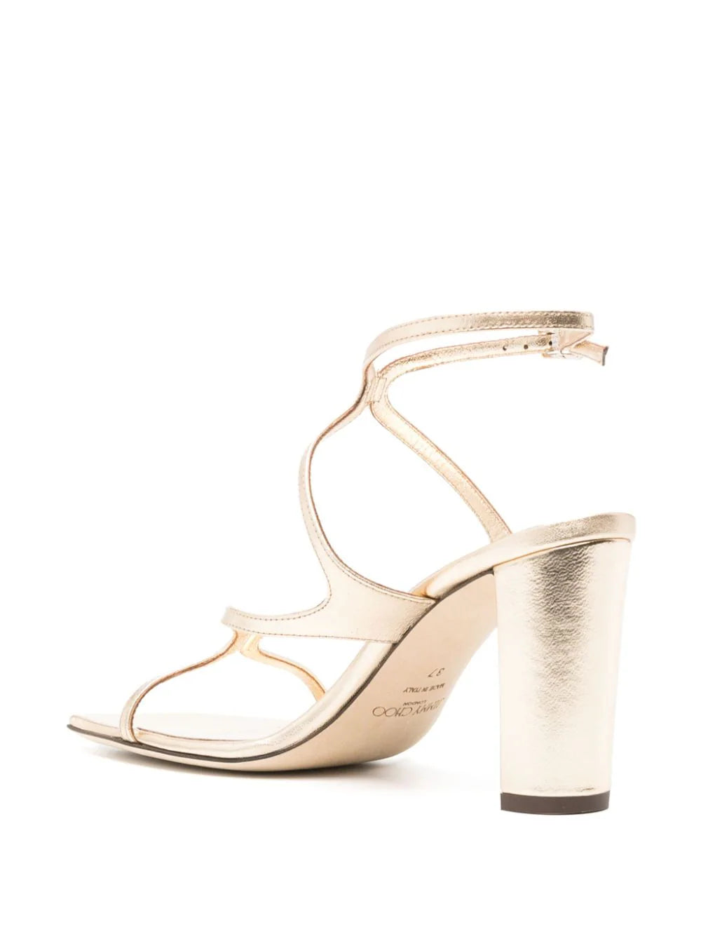 Jimmy Choo Azie 85mm metallic sandals - Image 3