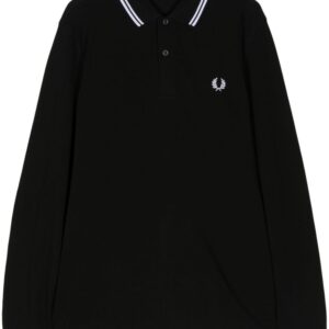 Fred Perry logo-embroidered cotton polo shirt
